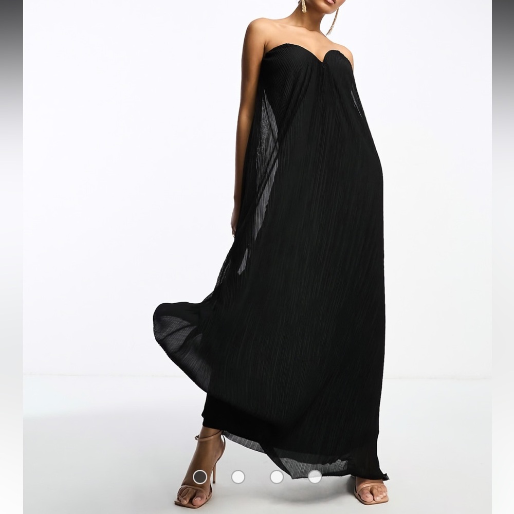 ASOS Black Strapless Maxi Dress